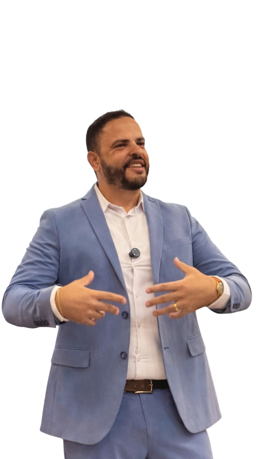 Prof. Edson Xavier conduzindo uma palestra
